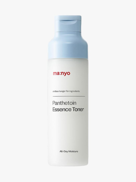 Ma:nyo Panthetoin Essence Toner in branded component on a light gray background
