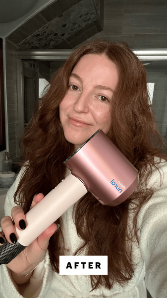 Image may contain Device Appliance Electrical Device Blow Dryer Adult Person Face and Head